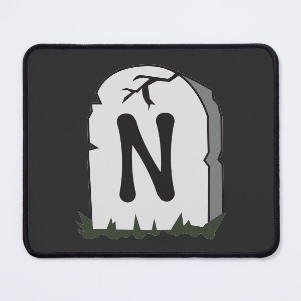 Item preview, Spooky Letter N – Graveyard Alphabet Initial Sticker (Skeletal Font) designed and sold by 313FILES.