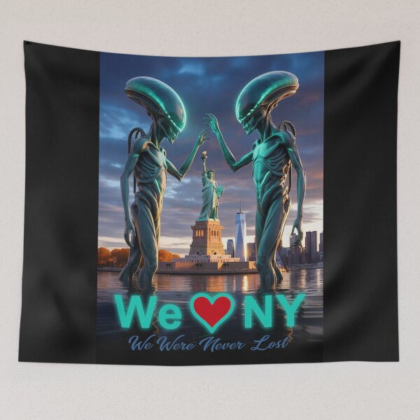 Item preview, We Love NY - Aliens are Here to Stay designed and sold by DBM Photo Art 1.