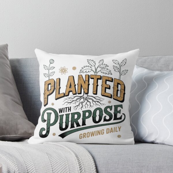 Item preview, Planted With Purpose Vintage Botanical Growth Mindset Quote designed and sold by ThefadedEra.