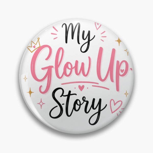 Item preview, My Glow Up Story Cute Aesthetic Quote Design | Self Love Motivation Pink Typography Art designed and sold by Sanika arts .