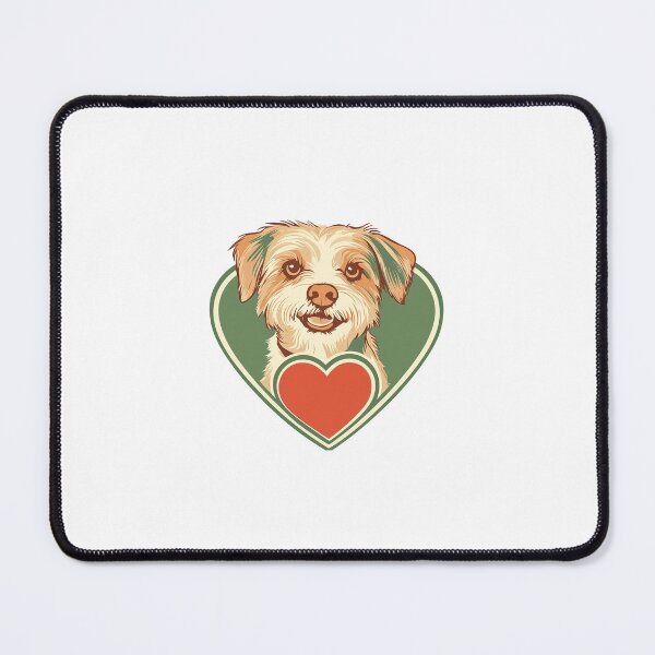 Item preview, Rescue Dog Heart designed and sold by Pawffeine.