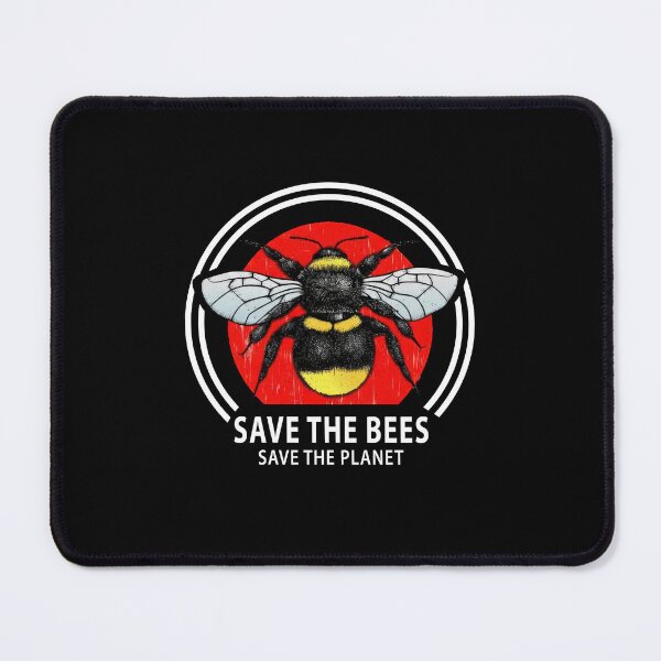 Item preview, Save The Bees Planet Earth Vintage Bumblebee Art designed and sold by AntiqueImages.
