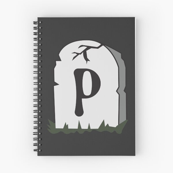 Item preview, Spooky Letter P – Graveyard Alphabet Initial Sticker (Skeletal Font) designed and sold by 313FILES.