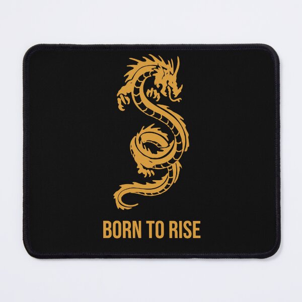 Item preview, Born to Rise Dragon – Minimal Gold Asian Dragon Aesthetic Design designed and sold by AM.87.