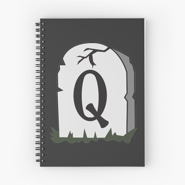 Item preview, Spooky Letter Q – Graveyard Alphabet Initial Sticker (Skeletal Font) designed and sold by 313FILES.