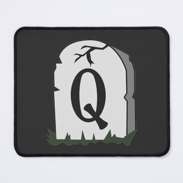 Item preview, Spooky Letter Q – Graveyard Alphabet Initial Sticker (Skeletal Font) designed and sold by 313FILES.