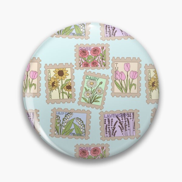 Item preview, Vintage Floral Postage Stamps designed and sold by DragonsHoard07.