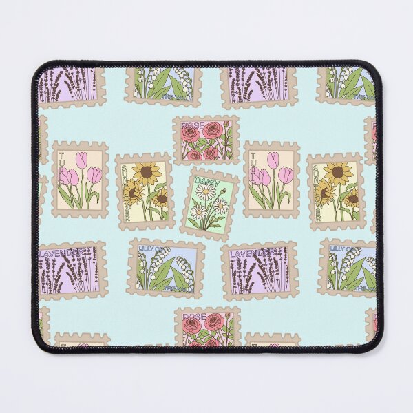 Item preview, Vintage Floral Postage Stamps designed and sold by DragonsHoard07.
