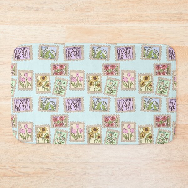 Item preview, Vintage Floral Postage Stamps designed and sold by DragonsHoard07.