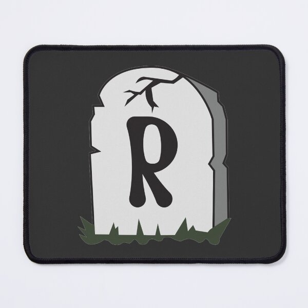 Item preview, Spooky Letter R – Graveyard Alphabet Initial Sticker (Skeletal Font) designed and sold by 313FILES.