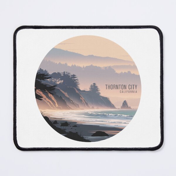 Item preview, Thornton Beach California: Pastel Sunset Illustration designed and sold by CircinusStore.