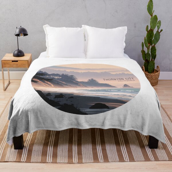 Item preview, Thornton Beach California: Pastel Sunset Illustration designed and sold by CircinusStore.
