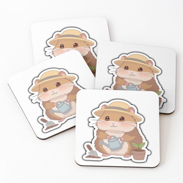 Item preview, Cute Gardening Hamster Sticker -Kawaii Plant Lover Watering Can Cottagecore Animal Art designed and sold by pn_terest.