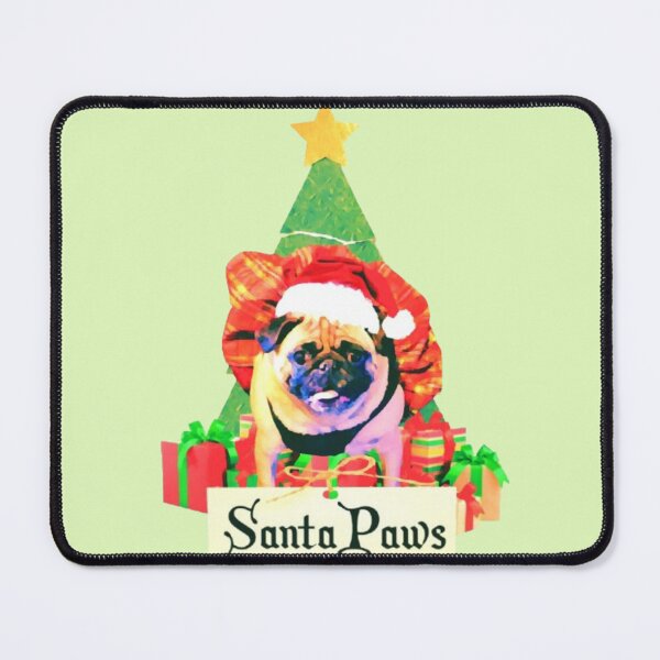 Item preview, santa paws pug designed and sold by trinketgal.