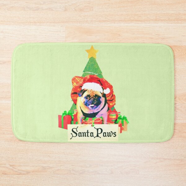 Item preview, santa paws pug designed and sold by trinketgal.