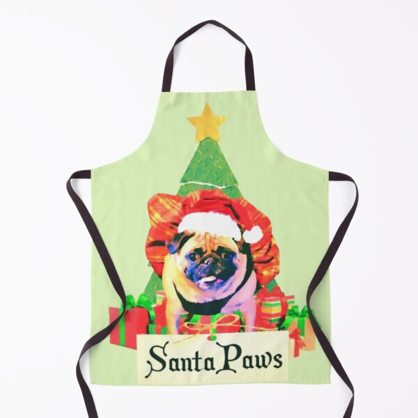Item preview, santa paws pug designed and sold by trinketgal.