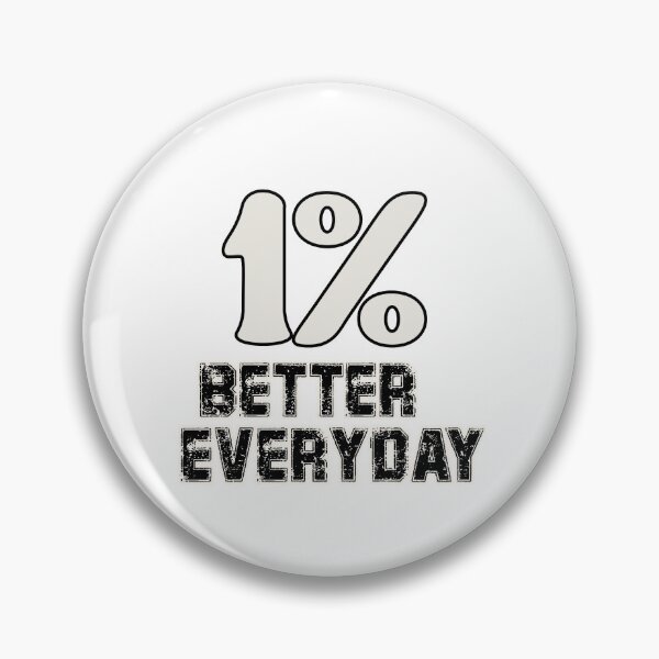 Item preview, 1 Percent Better Everyday Motivational Typography designed and sold by ArtdesignsA.