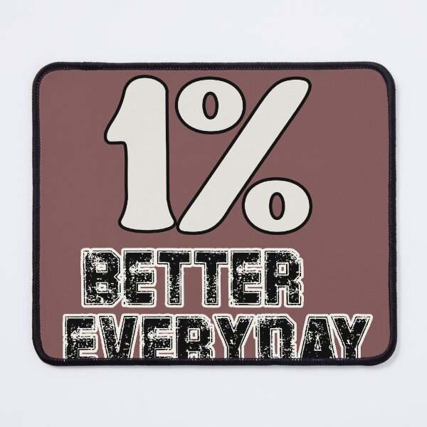 Item preview, 1 Percent Better Everyday Motivational Typography designed and sold by ArtdesignsA.