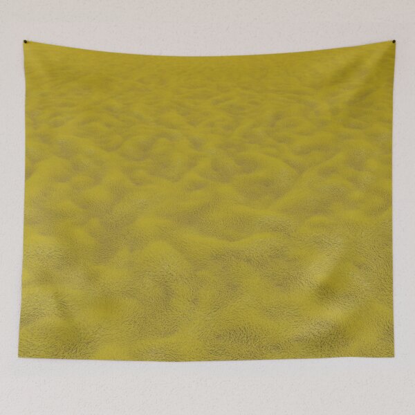 Item preview, Minimalist Chartreuse Yellow Sand Dunes | Vibrant Desert Texture Art designed and sold by Midnight Veil Designs.