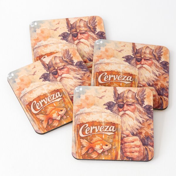Item preview, Odin with Cerveza designed and sold by Sarcastic designs.