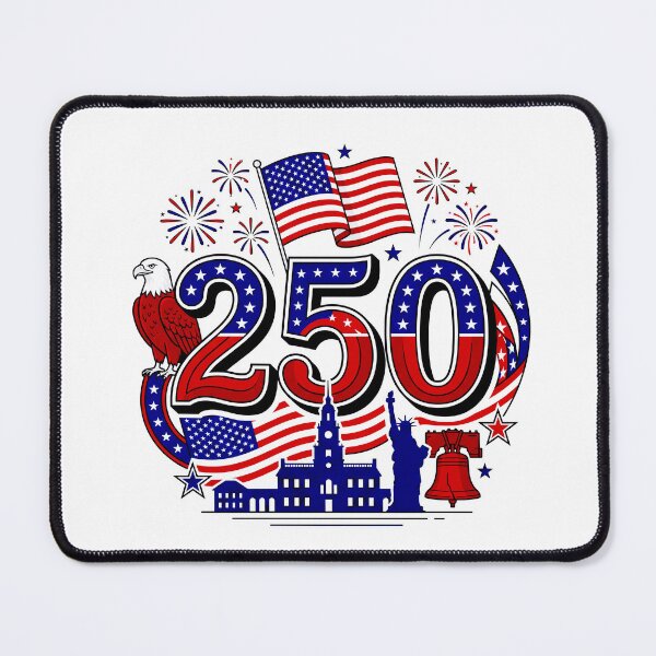 Item preview, Patriotic 250 USA Design with Eagle and Fireworks designed and sold by Ovitees.