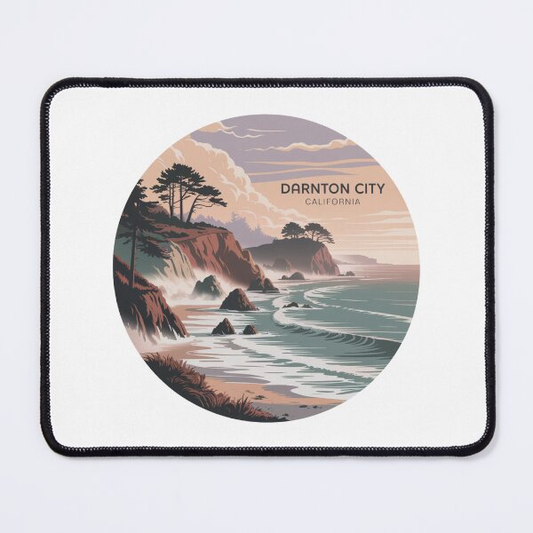 Item preview, Darnton City California: Pastel Sunset Ocean Illustration designed and sold by CircinusStore.