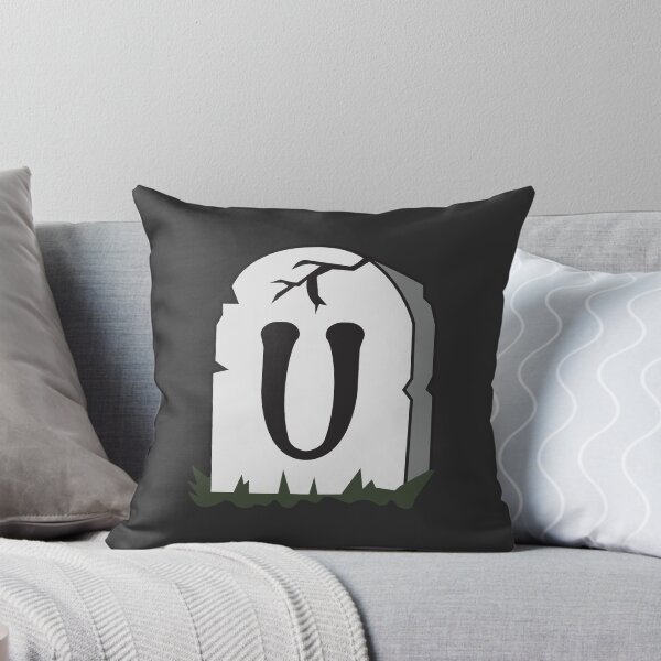 Item preview, Spooky Letter U – Graveyard Alphabet Initial Sticker (Skeletal Font) designed and sold by 313FILES.
