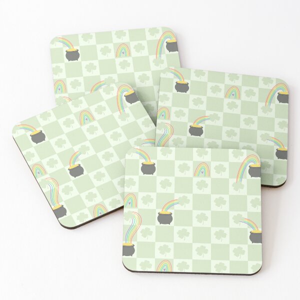Item preview, St. Patrick's Day Pattern with Rainbows and Pots of Gold designed and sold by DragonsHoard07.
