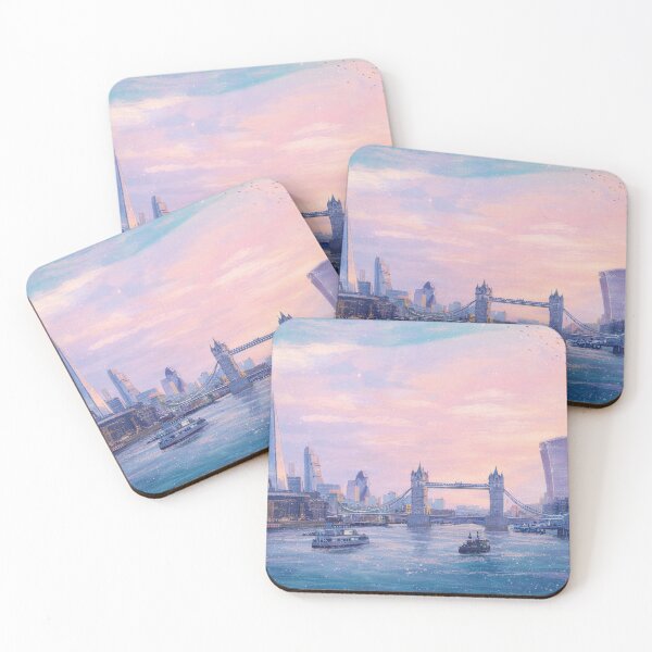Item preview, London Cityscape Skyline at Sunset designed and sold by FortuneAndFrame.