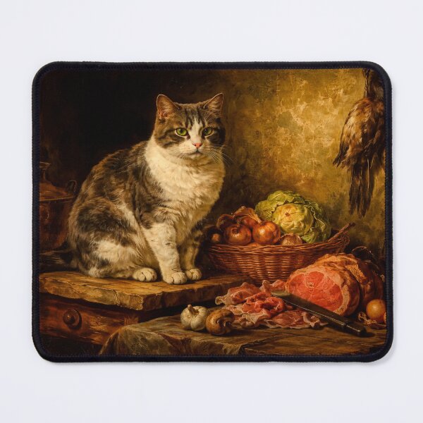 Item preview, A Still Life With Cat / Vintage Style  designed and sold by drozdovs16.