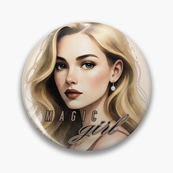 Item preview, Magic Girl Watercolor Portrait – Luminous Blonde Aesthetic designed and sold by PriyaMagic.