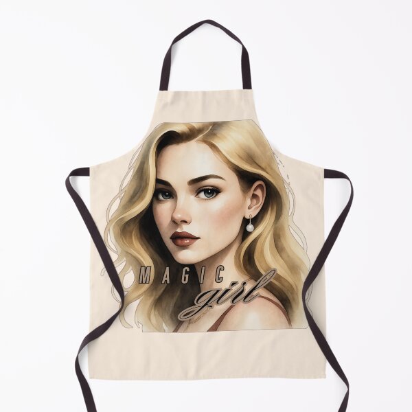 Item preview, Magic Girl Watercolor Portrait – Luminous Blonde Aesthetic designed and sold by PriyaMagic.