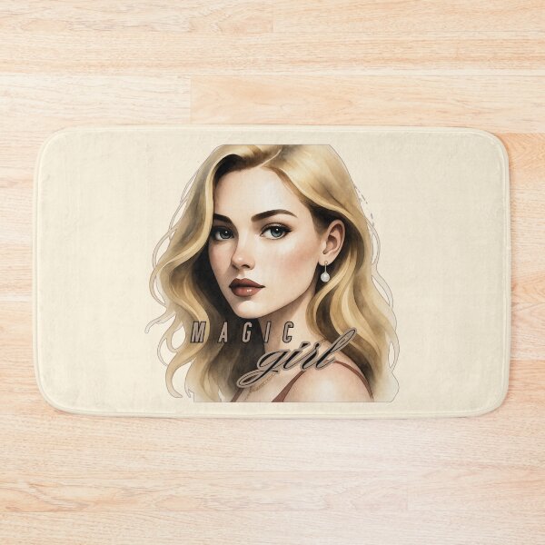 Item preview, Magic Girl Watercolor Portrait – Luminous Blonde Aesthetic designed and sold by PriyaMagic.