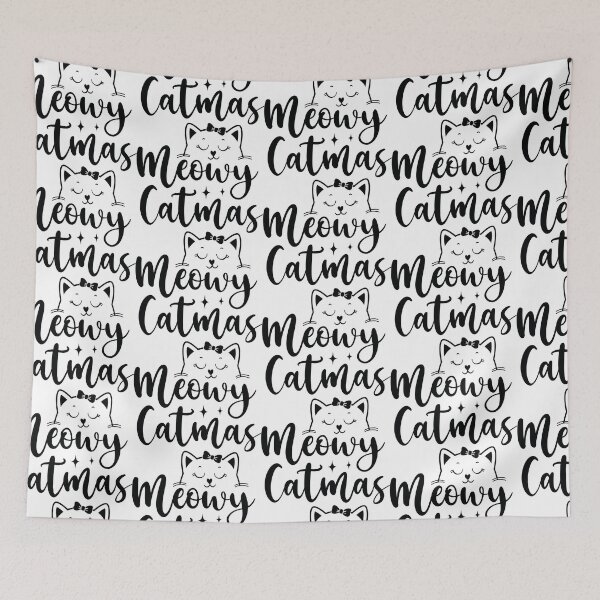 Item preview, Meowy Catmas Funny Christmas Cat Quote - Festive Feline Holiday Gift designed and sold by FuzionRaptor.
