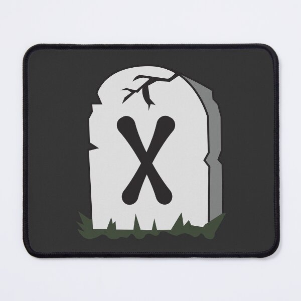Item preview, Spooky Letter X – Graveyard Alphabet Initial Sticker (Skeletal Font) designed and sold by 313FILES.