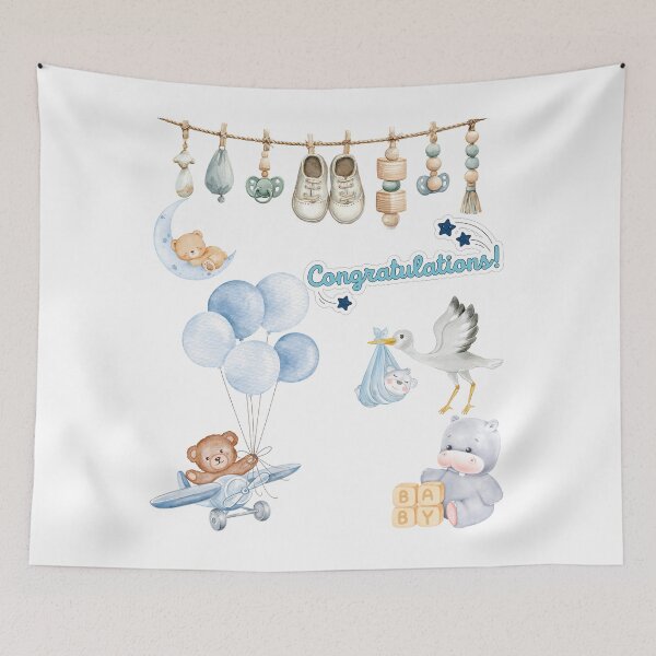 Item preview, ?Congratulations it's a boy!!!  designed and sold by FunSticky14.