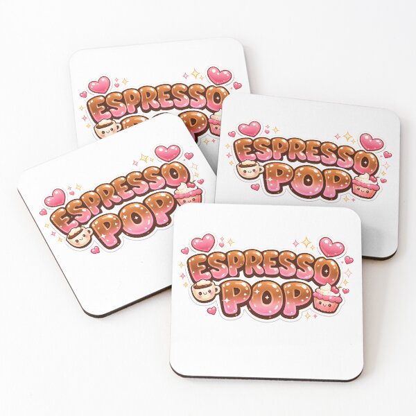 Item preview, Espresso Pop Aesthetic Cute Typography Sticker designed and sold by KawaiiOrbit.
