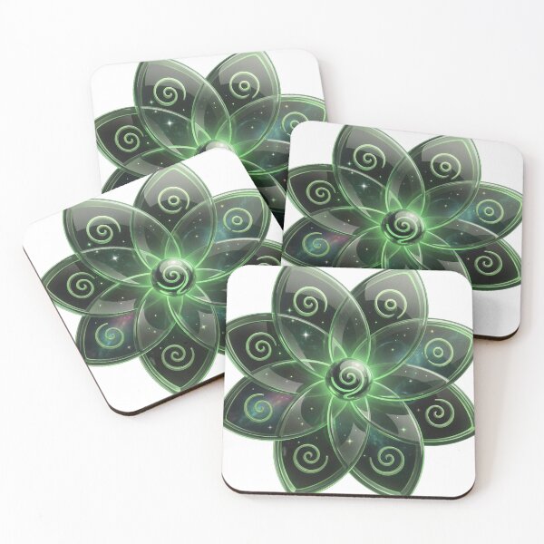 Item preview, Emerald Crystal Lotus Healing Energy Mandala designed and sold by SynergyArtist.