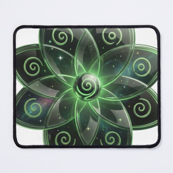Item preview, Emerald Crystal Lotus Healing Energy Mandala designed and sold by SynergyArtist.