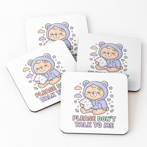 Item preview, Please Don’t Talk To Me Sticker – Funny Introvert Mood Aesthetic Sticker designed and sold by CutePlix.