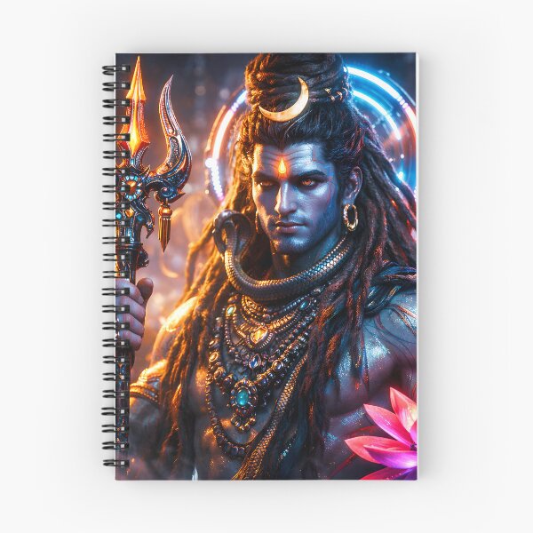 Item preview, Shiva Trishul — Hindu God Art | Cyberpunk designed and sold by CosmicLotusArt.