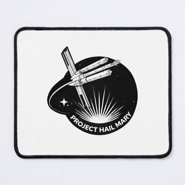 Item preview, Space Mission Patch - Black & White - Project Hail Mary  designed and sold by hesjustken.
