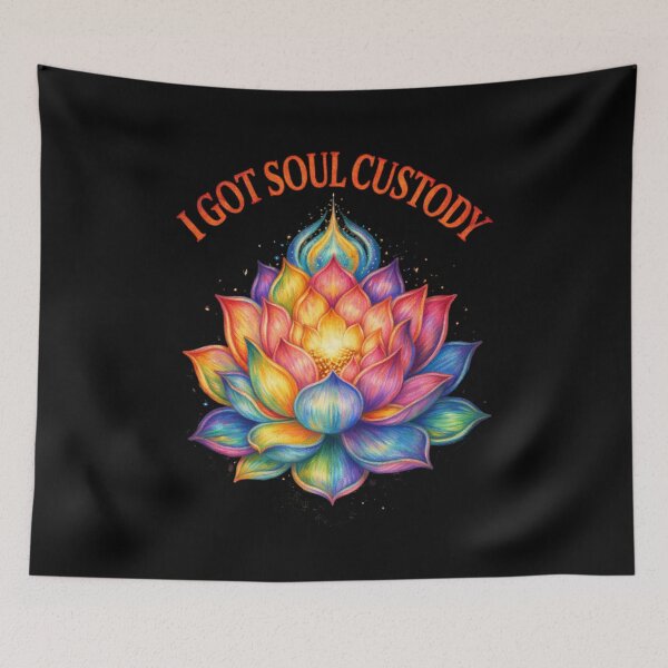 Item preview, I Got Soul Custody Lotus Funny Spiritual Healing Divorce  designed and sold by BHMARTS.