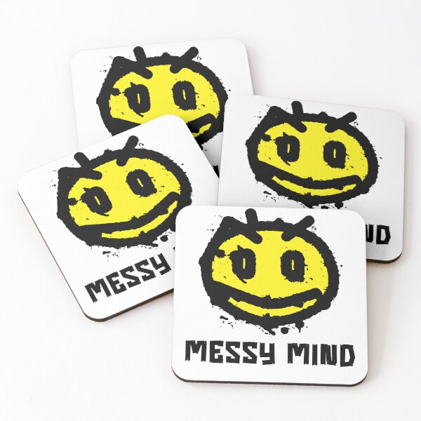 Item preview, Messy Mind Smiley – Grunge Aesthetic Distorted Smile Streetwear Design designed and sold by AM.87.