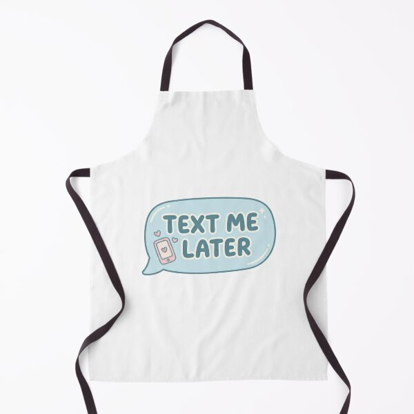 Item preview, Text Me Later Sticker – Funny Introvert Mood Cute Aesthetic Sticker designed and sold by CutePlix.