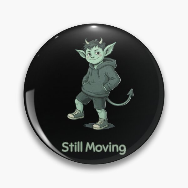 Item preview, Still Moving Imp Shirt – Minimal Funny Casual Vintage Style Graphic Tee designed and sold by Mythic Ink Studio.