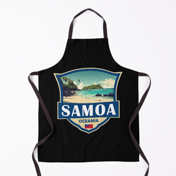 Item preview, Samoa Illustration Retro Badge designed and sold by KrisSidDesigns.