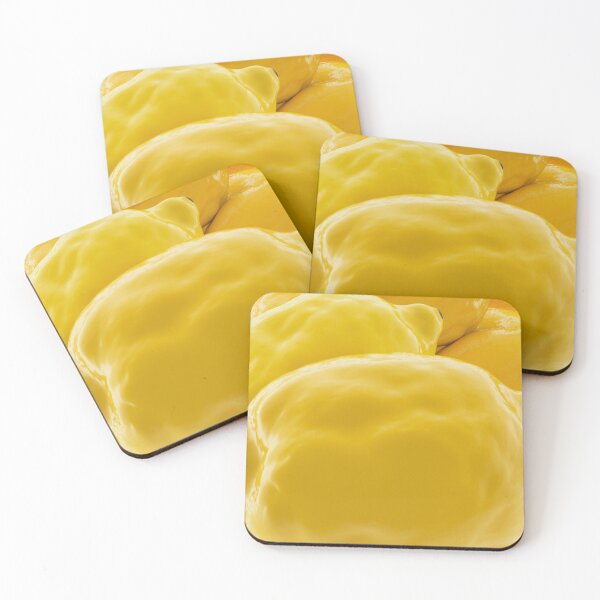 Item preview, Minimalist Glossy Yellow Lemons | Bright Lemon Close-Up Art designed and sold by Midnight Veil Designs.