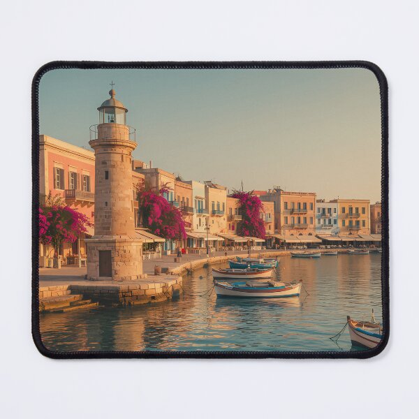Item preview, Rethymno Crete Vintage Travel Poster | Greek Island Wall Art designed and sold by RBCTk.