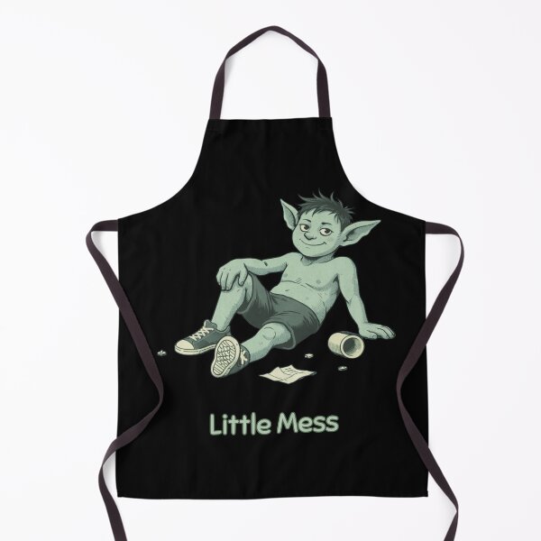 Item preview, Little Mess Goblin Shirt – Minimal Funny Casual Vintage Style Tee designed and sold by Mythic Ink Studio.